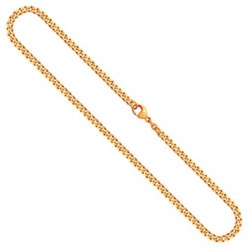 Goldkette, Panzerkette flach Gelbgold 333/8 K, Länge 55 cm, Breite 4.1 mm, Gewicht ca. 20.8 g, NEU - 1