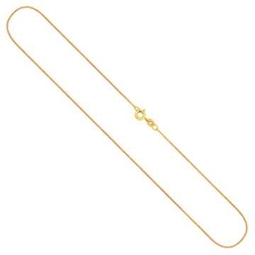 Goldkette, Panzerkette flach Gelbgold 750/18 K, Länge 38 cm, Breite 0.8 mm, Gewicht ca. 1.3 g, NEU - 1