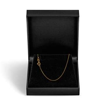 Goldkette, Panzerkette flach Gelbgold 750/18 K, Länge 38 cm, Breite 0.8 mm, Gewicht ca. 1.3 g, NEU - 8