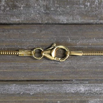 Goldkette, Schlangenkette Gelbgold 333/8 K, Länge 45 cm, Breite 1.2 mm, Gewicht ca. 3.3 g, NEU - 2