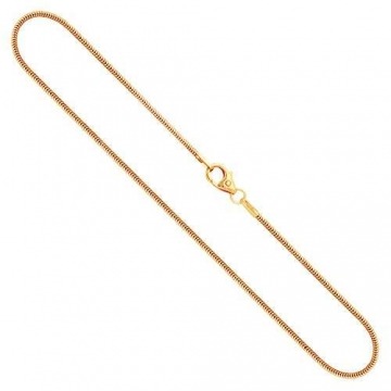 Goldkette, Schlangenkette Gelbgold 333/8 K, Länge 45 cm, Breite 1.2 mm, Gewicht ca. 3.3 g, NEU - 1