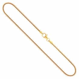 Goldkette, Schlangenkette Gelbgold 333/8 K, Länge 50 cm, Breite 1.4 mm, Gewicht ca. 3.9 g, NEU - 1