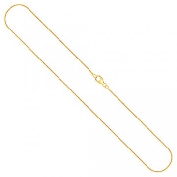 Goldkette, Schlangenkette Gelbgold 750/18 K, Länge 45 cm, Breite 0.8 mm, Gewicht ca. 3.1 g, NEU - 1