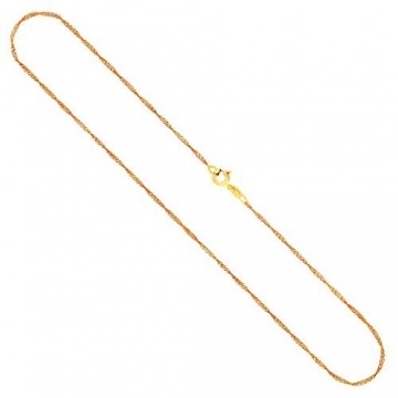 Goldkette, Singapurkette Gelbgold 333/8 K, Länge 42 cm, Breite 1.4 mm, Gewicht ca. 1.3 g, NEU - 1
