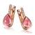 Goldmaid Damen-Creolen Turmalin 585 Rotgold Turmaline pink Tropfenschliff Diamant (0.04 ct)-Fa O7322RG Ohrringe Schmuck - 1