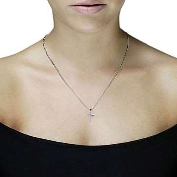 Goldmaid Damen-Kette mit Anhänger Kreuz 925 Sterlingsilber rhodiniert Schmuck - 4