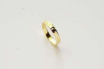 Goldring Damen aus 750 Gold. Goldring für Frauen, Goldschmuck | Gold Ring, Goldring Herren, gehämmert - 3