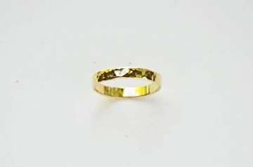 Goldring Damen aus 750 Gold. Goldring für Frauen, Goldschmuck | Gold Ring, Goldring Herren, gehämmert - 4