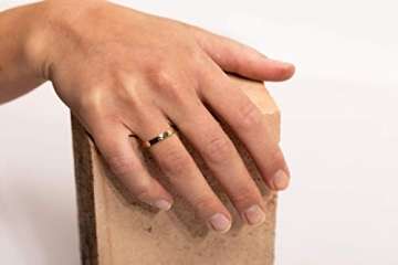 Goldring Damen aus 750 Gold. Goldring für Frauen, Goldschmuck | Gold Ring, Goldring Herren, gehämmert - 9