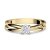 Goldring Verlobungsringe Gold 333 GRATIS LUXUSETUI Goldring 333er Gold Ring echt von AMOONIC mit Zirkonia Stein Goldring Gelbgold wie Verlobungsring Ring Diamantring Solitär FF386GG333ZIFA52 - 1