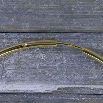 Große 60 mm Creolen Gold 585, Goldohrringe Damen Echt Gold mit Stempel Breite 2,5 mm, Gewicht ca. 4,1 g, Made in Germany - 2