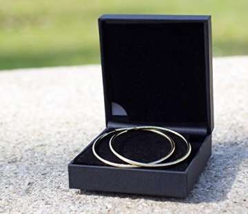 Große 60 mm Creolen Gold 585, Goldohrringe Damen Echt Gold mit Stempel Breite 2,5 mm, Gewicht ca. 4,1 g, Made in Germany - 7