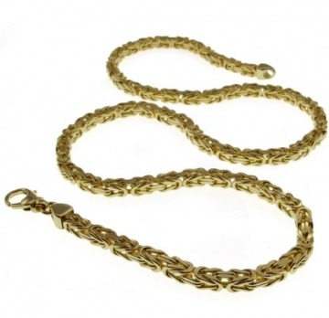 Halskette Königskette 7mm - 60cm - 750 Gelbgold - 2