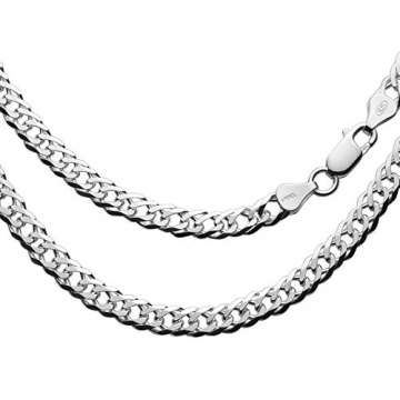 Herren Halskette Silber 925 55cm Ohne Anhänger Silver Plus(TM) Anlaufschutz - 1