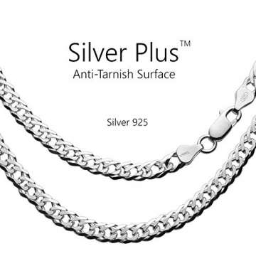 Herren Halskette Silber 925 55cm Ohne Anhänger Silver Plus(TM) Anlaufschutz - 2