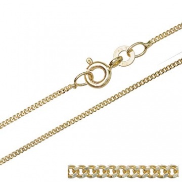 Holzenplotz Massive edle Goldkette Panzerkette Halskette Collier Echt 333 8K Gold 1,1 mm breit 36 cm - 3