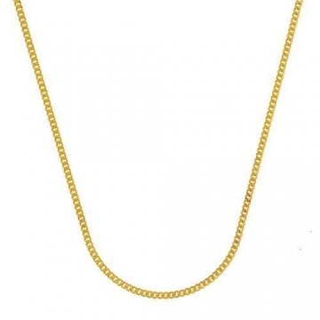 Holzenplotz Massive edle Goldkette Panzerkette Halskette Collier Echt 333 8K Gold 1,1 mm breit 36 cm - 1