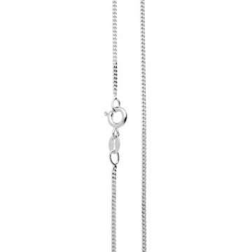 InCollections Damen-Halskette 925/000 Sterlingsilber Panzerkette 1,3 mm breit 45 cm - 1