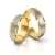 JC Gold Trauringe - Gelbgold Weißgold Eheringe Bicolor inklusive Stein und Gravur im Paarpreis PL151 (18 Karat (750) Bicolor) - 3