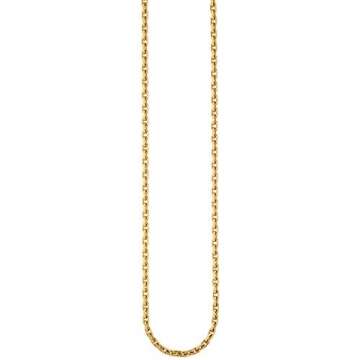 JOBO Ankerkette 585 Gold Gelbgold diamantiert 3 mm 50 cm Kette Halskette Goldkette - 3