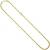 JOBO Ankerkette 585 Gold Gelbgold diamantiert 3 mm 50 cm Kette Halskette Goldkette - 1