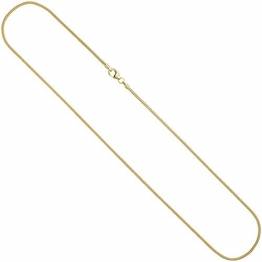 JOBO Damen-Halskette Schlangenkette aus 585 Gold 40 cm 1,4 mm - 1