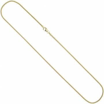 JOBO Damen-Halskette Schlangenkette aus 585 Gold 40 cm 1,4 mm - 1