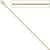JOBO Damen-Halskette Schlangenkette aus 585 Gold 40 cm 1,4 mm - 2