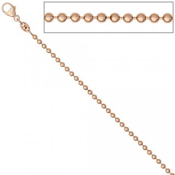 JOBO Kugelkette 585 Rotgold 2,0 mm 50 cm Gold Kette Halskette Karabiner - 1