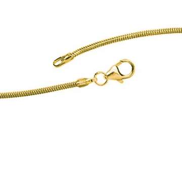 JOBO Schlangenkette 585 Gelbgold 1,4 mm 40 cm Gold-Halskette - 1