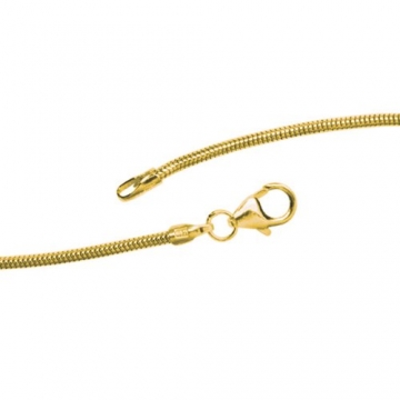 JOBO Schlangenkette 585 Gelbgold 1,4 mm 40 cm Gold-Halskette - 6