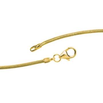 JOBO Schlangenkette 585 Gelbgold 1,4 mm 50 cm Gold-Halskette - 4