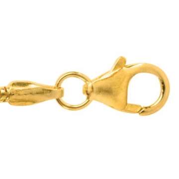 JOBO Schlangenkette 585 Gelbgold 1,4 mm 60 cm Gold-Halskette - 4