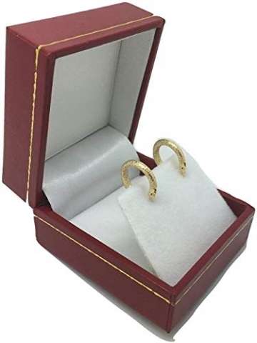 Kleine Gold Ohrringe Creolen aus 18 Karat 750 Gelbgold - PRI4A8 - 2