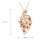 KnSam 18 K Gold Kette Gold Anhänger Halskette Gold 750 Ruby Diamond Phoenix Shape Mit Perle Mit 18Ct Ruby Rot - 2