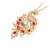 KnSam 18 K Gold Kette Gold Anhänger Halskette Gold 750 Ruby Diamond Phoenix Shape Mit Perle Mit 18Ct Ruby Rot - 4