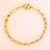 KnSam Armband Gold 750 Armband Gold Echt 750 Gelb Gold 17cm Bis 23cm Verstellbar Nähende Herz Sandstrahlen Polieren Gold Armband - 3