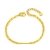 KnSam Armband Gold 750 Armband Gold Echt 750 Gelb Gold 17cm Bis 23cm Verstellbar Nähende Herz Sandstrahlen Polieren Gold Armband - 1