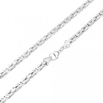 Königskette 5mm 925 Silber massiv - Länge Wählbar - Collier Halskette oder Armband (60) - 1