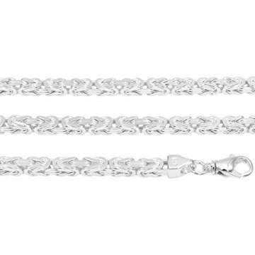 Königskette 7mm 925 Silber massiv - Länge Wählbar - Collier Halskette oder Armband (50) - 3