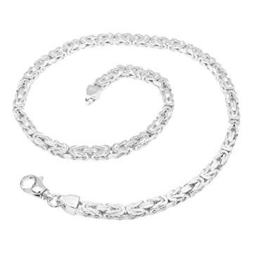Königskette 7mm 925 Silber massiv - Länge Wählbar - Collier Halskette oder Armband (50) - 4