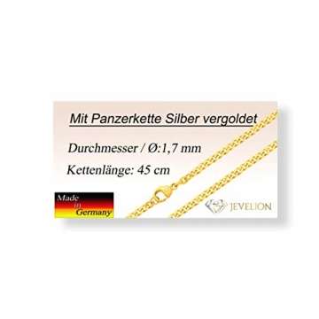 Kreuz-Anhänger mit Kette für Damen, Herren und Kinder als Ketten-Anhänger mit Kette 585 Gold 14 Karat Hochglanz mit Schmuck-Etui - 6