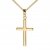 Kreuz-Anhänger mit Kette für Damen, Herren und Kinder als Ketten-Anhänger mit Kette 585 Gold 14 Karat Hochglanz mit Schmuck-Etui - 1