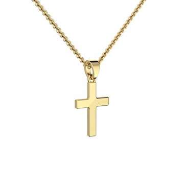 Kreuz Kette Gold 333 echt +GRATIS Etui+ Kinder Kreuzkette Kette mit Kreuz Kettenanhänger Anhänger Echtgold Goldkette Gelbgold 333er Kommunion Konfirmation Mädchen Jungen Kreuzanhänger FF417 - 4