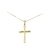 Lucchetta Damen - 585 Gold Halskette mit Kreuz - 1