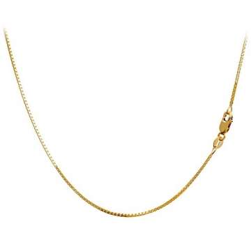 Massive 14 Karat 585 Gold Venezianer Box Kette Unisex Gelbgold -1.20 mm Breit - Verschiedene Längen (45) - 4