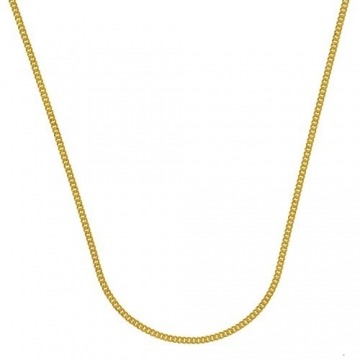 Massive edle Goldkette Panzerkette Halskette Collier Echt 333 Gold (45, 0,8 mm) - 4