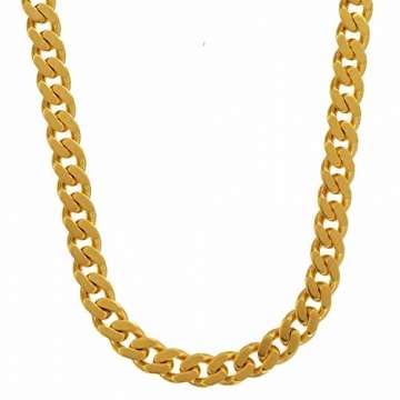 Massive edle Goldkette Panzerkette Halskette Collier Echt 585 Gold (50, 4.7mm) - 2