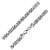 MATERIA 925 Silber Königskette Herren Halskette 5mm 4-fach diamantiert und rhodiniert in 45 50 55 60 70 80cm #K35, Länge Halskette:55 cm - 1