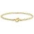 Miore Armband Damen Ankerkette mit Anhänger Herz Gelbgold 14 Karat / 585 Gold, Länge 19 cm Schmuck - 1